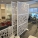 84" White Free-Standing Abstract Partition Wall Divider Panels